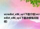 vcredist_x86_sp1下载介绍(vcredist_x86_sp1下载详细情况如何)