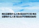 熊出没都有什么人物(说出名字介绍 熊出没都有什么人物 说出名字详细情况如何)