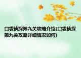 口袋侦探第九关攻略介绍(口袋侦探第九关攻略详细情况如何)