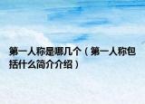 第一人称是哪几个（第一人称包括什么简介介绍）