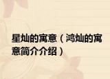 星灿的寓意（鸿灿的寓意简介介绍）