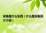 安瓶是什么东西（什么是安瓶简介介绍）