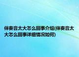 伴奏音太大怎么回事介绍(伴奏音太大怎么回事详细情况如何)