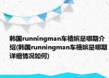韩国runningman车禧嫔是哪期介绍(韩国runningman车禧嫔是哪期详细情况如何)