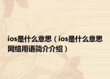 ios是什么意思（ios是什么意思网络用语简介介绍）