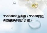 95000000近似数（95000的近似数是多少简介介绍）