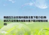 韩剧百万朵玫瑰央视版全集下载介绍(韩剧百万朵玫瑰央视版全集下载详细情况如何)