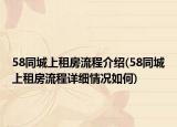 58同城上租房流程介绍(58同城上租房流程详细情况如何)