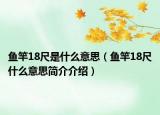 鱼竿18尺是什么意思（鱼竿18尺什么意思简介介绍）