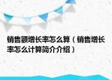 销售额增长率怎么算（销售增长率怎么计算简介介绍）