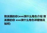 致美丽的你(exo演什么角色介绍 致美丽的你 exo演什么角色详细情况如何)