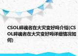 CSOL碎魂者在大灾变好吗介绍(CSOL碎魂者在大灾变好吗详细情况如何)