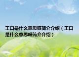 工口是什么意思呀简介介绍（工口是什么意思呀简介介绍）