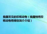 我国常见的珍稀动物（我国特有珍稀动物有哪些简介介绍）