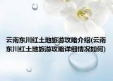 云南东川红土地旅游攻略介绍(云南东川红土地旅游攻略详细情况如何)