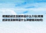 蹂躝的读音及解释是什么介绍(蹂躝的读音及解释是什么详细情况如何)