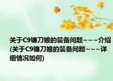 关于C9镰刀娘的装备问题~~~介绍(关于C9镰刀娘的装备问题~~~详细情况如何)