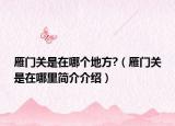 雁门关是在哪个地方?（雁门关是在哪里简介介绍）