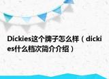 Dickies这个牌子怎么样（dickies什么档次简介介绍）