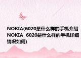 NOKIA(6020是什么样的手机介绍 NOKIA  6020是什么样的手机详细情况如何)