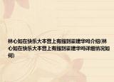 林心如在快乐大本营上有提到霍建华吗介绍(林心如在快乐大本营上有提到霍建华吗详细情况如何)