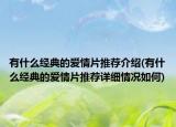 有什么经典的爱情片推荐介绍(有什么经典的爱情片推荐详细情况如何)
