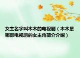 女主名字叫木木的电视剧（木木是哪部电视剧的女主角简介介绍）
