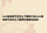 小小智慧树节目怎么下载啊介绍(小小智慧树节目怎么下载啊详细情况如何)