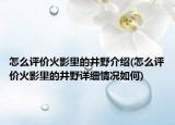 怎么评价火影里的井野介绍(怎么评价火影里的井野详细情况如何)