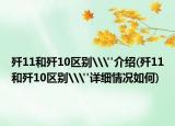 歼11和歼10区别\