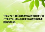 TFBOYS五周年在哪里可以看到直播介绍(TFBOYS五周年在哪里可以看到直播详细情况如何)