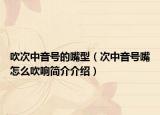 吹次中音号的嘴型（次中音号嘴怎么吹响简介介绍）