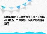 心术27集为十三姨放的什么曲子介绍(心术27集为十三姨放的什么曲子详细情况如何)