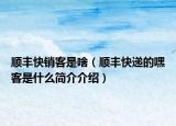 顺丰快销客是啥（顺丰快递的嘿客是什么简介介绍）