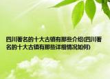 四川著名的十大古镇有那些介绍(四川著名的十大古镇有那些详细情况如何)