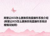 阿里云ECS怎么更换系统盘操作系统介绍(阿里云ECS怎么更换系统盘操作系统详细情况如何)