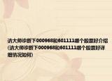 请大师诊断下000968和601111哪个股票好介绍(请大师诊断下000968和601111哪个股票好详细情况如何)
