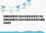 有哪些超香持久的沐浴露和洗发露介绍(有哪些超香持久的沐浴露和洗发露详细情况如何)