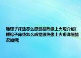 睡棕子床垫怎么感觉很热像上火啦介绍(睡棕子床垫怎么感觉很热像上火啦详细情况如何)