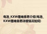电池_KXW是啥意思介绍(电池_KXW是啥意思详细情况如何)