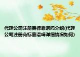 代理公司注册商标靠谱吗介绍(代理公司注册商标靠谱吗详细情况如何)