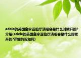 adele的英国皇家亚伯厅演唱会是什么时候开的?介绍(adele的英国皇家亚伯厅演唱会是什么时候开的?详细情况如何)