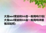 大宝sod蜜能和bb霜一起用吗介绍(大宝sod蜜能和bb霜一起用吗详细情况如何)