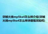 穿越火线mp5ka4怎么样介绍(穿越火线mp5ka4怎么样详细情况如何)