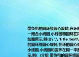 带负电的圆环绕圆心旋转,在环的圆心处有一闭合小线圈,小线圈和圆环在同一平面内,如图所示,则(()