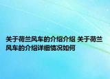 关于荷兰风车的介绍介绍 关于荷兰风车的介绍详细情况如何