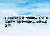 zerog男团是哪个公司艺人介绍(zerog男团是哪个公司艺人详细情况如何)