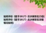 如何评价《歌手2017》总决赛排名介绍(如何评价《歌手2017》总决赛排名详细情况如何)