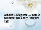 寻找真相马跃节目全集\