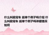 什么叫掀背车 能举个例子吗介绍 什么叫掀背车 能举个例子吗详细情况如何